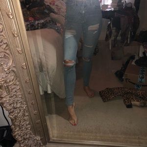 High waisted top shop jeans